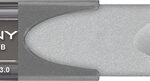 PNY - Turbo Plus 64GB USB 3.0 Flash Drive - Silver/Black