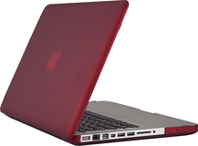 Speck - SeeThru Satin Case for 13" Apple® MacBook® Pro - Red