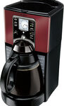 Mr. Coffee - 12-Cup Coffeemaker - Black/Red