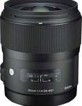 Sigma - 35mm f/1.4 DG HSM Standard Lens for Select Canon Digital Cameras - Black