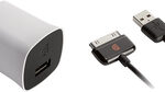 Griffin Technology - PowerBlock Micro Wall Charger for Select Apple® Devices - White