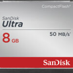SanDisk - Ultra 8GB CF Memory Card - Black/Gray