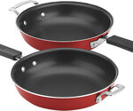 Cuisinart - 10" Frittata Nonstick Skillet Set - Red