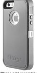 OtterBox - Defender Series Case and Holster for Apple® iPhone® 5 and 5s - Gunmetal Gray/White