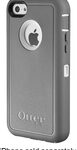OtterBox - Defender Series Case and Holster for Apple® iPhone® 5c - White/Gray