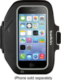 Belkin - Sport-Fit Plus Armband for Apple® iPhone® 5, 5c and 5s - Black - Image 1