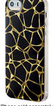 Dynex™ - Case for Apple® iPhone® 5 and 5s - Black/Gold