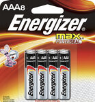 Energizer - MAX AAA Batteries (8-Pack) - Silver