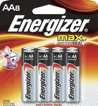 Energizer - MAX AA Batteries (8-Pack) - Silver