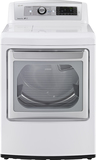 LG - EasyLoad 7.3 Cu. Ft. 14-Cycle Electric Dryer with Steam - White