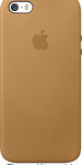 Apple - Leather Case for Apple® iPhone® 5 and 5s - Brown