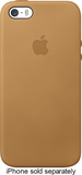 Apple - Leather Case for Apple® iPhone® 5 and 5s - Brown - Image 1