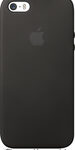 Apple® - Leather Case for Apple® iPhone® 5 and 5s - Black