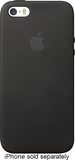 Apple® - Leather Case for Apple® iPhone® 5 and 5s - Black - Image 1