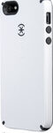 Speck - CandyShell + Faceplate Case for Apple® iPhone® 5 and 5s - White/Gray