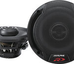 Alpine - Type R 5-1/4" 2-Way Coaxial Car Speakers with Hybrid Fiber Cones (Pair) - Black