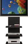 Altra Furniture - AltraMount TV Stand for Flat-Panel TVs Up to 60" - Black