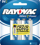 Rayovac - 9V Batteries (2-Pack) - Silver/Blue