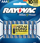 Rayovac - AAA Batteries (8-Pack) - Silver/Blue