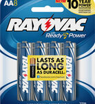 Rayovac - AA Batteries (8-Pack) - Silver/Blue