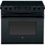 GE - 30" Self-Cleaning Drop-In Electric Range - Black
