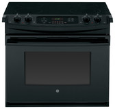 GE - 30" Self-Cleaning Drop-In Electric Range - Black - Image 1