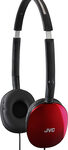 JVC - FLATS Over-the-Ear Headphones - Red
