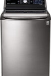 LG - 5.7 Cu. Ft. 14-Cycle High-Efficiency Top-Loading Washer with Steam - Graphite Steel
