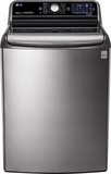LG - 5.7 Cu. Ft. 14-Cycle High-Efficiency Top-Loading Washer with Steam - Graphite Steel - Image 1