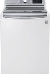 LG - 5.7 Cu. Ft. 14-Cycle High-Efficiency Top-Loading Washer with Steam - White