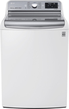 LG - 5.7 Cu. Ft. 14-Cycle High-Efficiency Top-Loading Washer with Steam - White - Image 1