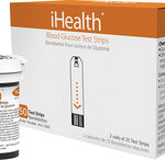 iHealth - Test Strips for iHealth BG5 Smart-Gluco Wireless Monitoring Systems (50-Pack) - White