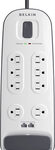 Belkin - 8-Outlet Surge Protector - White