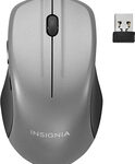 Insignia™ - Wireless USB Optical Mouse - Silver
