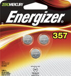 Energizer - 357 Batteries (3-Pack) - Silver