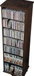 Prepac - Ashlin 512-Disc 2-Sided Spinning Multimedia Tower - Espresso