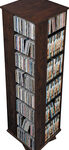 Prepac - Ashlin 1040-Disc 4-Sided Spinning Multimedia Tower - Espresso