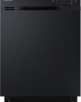 Samsung - 24" Front Control Built-In Dishwasher with Stainless Steel Tub - Black