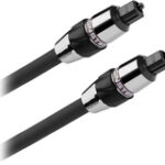 Monster - Silver Advanced Performance 4' Fiber-Optic Audio Cable - Black