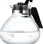 One All - 12-Cup Stovetop Whistling Tea Kettle - Clear
