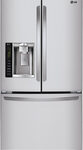 LG - 24.7 Cu. Ft. French Door Refrigerator with Thru-the-Door Ice and Water - Stainless Steel