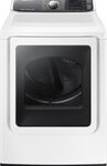 Samsung - 7.4 Cu. Ft. 15-Cycle Steam Gas Dryer - White