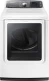 Samsung - 7.4 Cu. Ft. 15-Cycle Steam Electric Dryer - White - Image 1