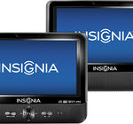 Insignia™ - 9" Dual TFT-LCD Portable DVD Player - Black
