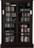 Atlantic - Windowpane Multimedia Cabinet - Espresso - Image 1