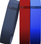 Fitbit - Flex Classic Bands for FitBit Flex Wireless Activity and Sleep Trackers (3-Count) - Navy/Red/Blue