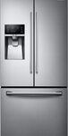 Samsung - 25.5 Cu. Ft. French Door Refrigerator with Thru-the-Door Ice and Water - Stainless Steel