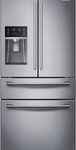 Samsung - 28.2 Cu. Ft. 4-Door French Door Refrigerator with Thru-the-Door Ice and Water - Stainless Steel