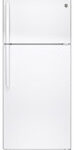 GE - 15.6 Cu. Ft. Frost-Free Top-Freezer Refrigerator - White