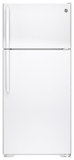 GE - 15.6 Cu. Ft. Frost-Free Top-Freezer Refrigerator - White